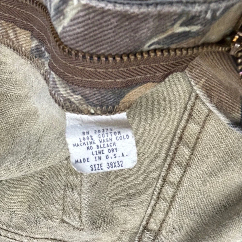 RedHead Advantage Camo Pants Mens 38x32 Made in USA Cotton Straight Leg Hunting